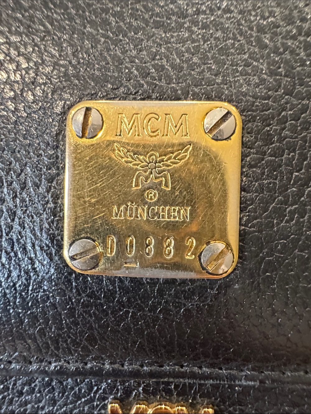 MCM Black Leather Wallet with Gold Hardware - Picture 2 of 13